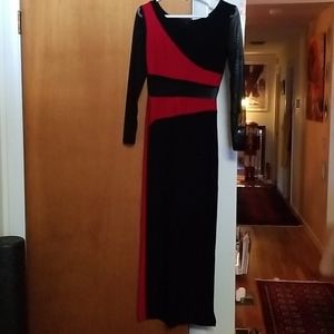 Black red mesh 80s bodycon Dress